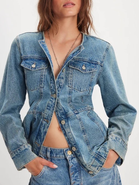 Free People Jackets & Blazers - NWOT Free People We The Free Lula Denim Jacket Size XL